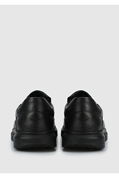 Eclipse أحذية رجالية جلدية سوداء