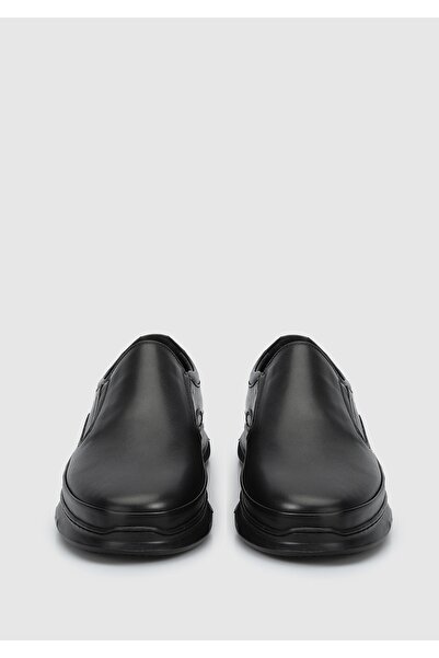 Eclipse Μαύρα Δερμάτινα Ανδρικά Παπούτσια