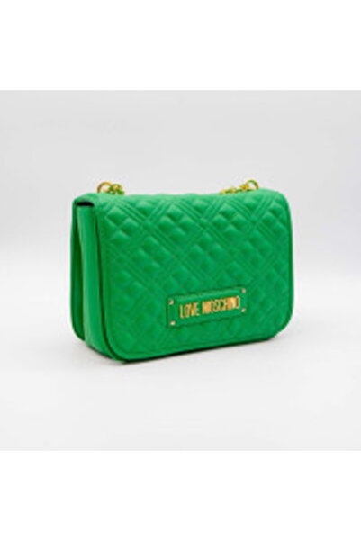 Love Moschino QUILTED LOGO-PLAQUE SHOULDER BAG