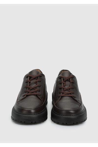 Provoq Brown Leather Men's Shoes