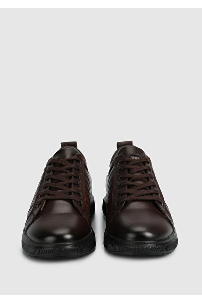 Provoq Καφέ Δερμάτινα Ανδρικά Παπούτσια