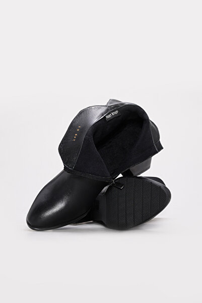 Ayakkabıhane حذاء نسائي بكعب عالي من الجلد الطبيعي عالي الجودة باللون الأسود ...