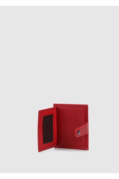 Provoq Red 328 Red Flother Leather Card Holder