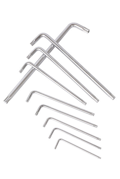 Lawazim Torx Key Set - 9 Piece Star Allen Wrench Set with Holder for DIY and Mechanical Repairs