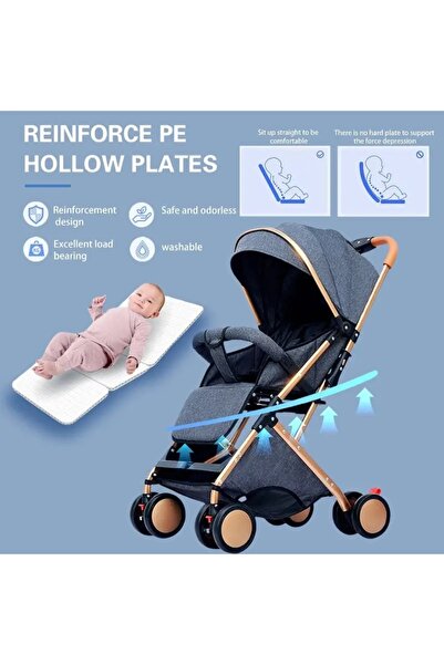 Generic Lightweight Travel Stroller, Compact Travel Stroller, Easy to Fold, Stroller with Adjustable Cannopy