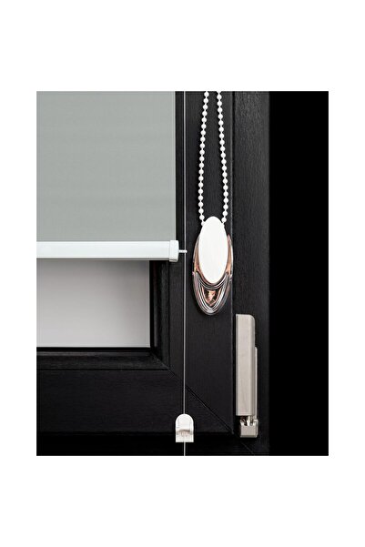 MC&A Amenajari Simple Textile Roller Blind, Opaque Greenish Grey, L 40 cm X H 200 cm