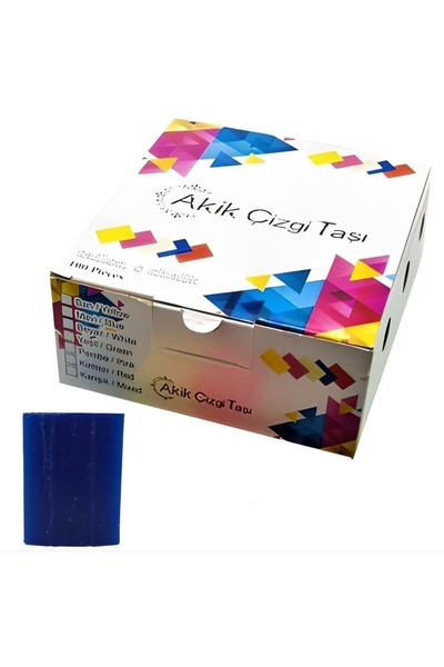 İfaş Tekstil Makina Mavi Sabun Çizgi Taşı 100’lü Kutu Su ile Temasta Yok Olan Kumaş İşaretleme Sabunu Terzi Kalıp Sabunu