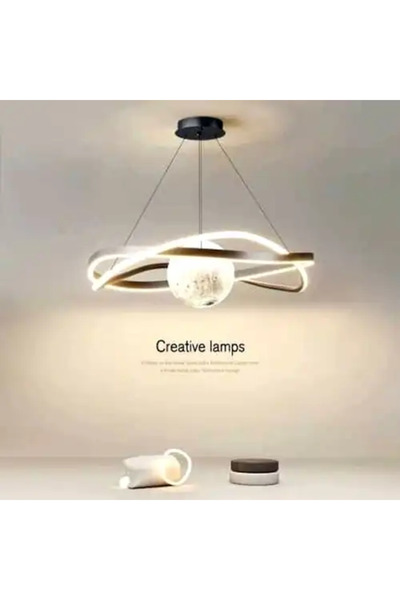 LED CONCEPT Lustra LED smart cu telecomanda si trei tipuri de lumina, rotunda...