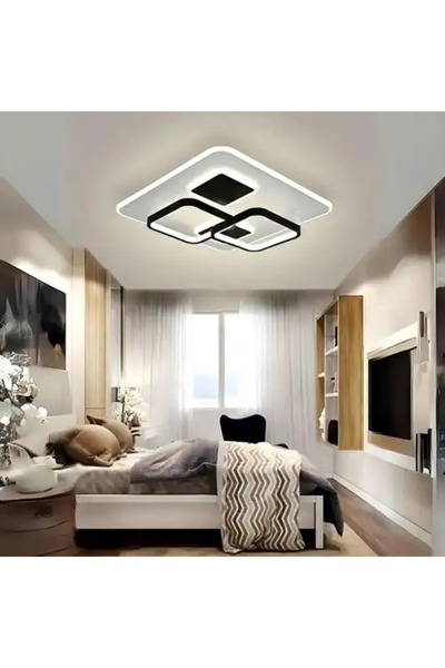 LED CONCEPT LED chandelier with three types of light, remote control, adjustable intensity, 150W, 49x49x7cm