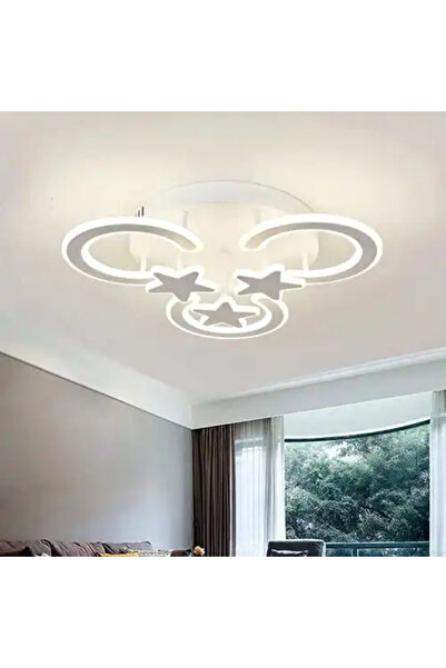 LED CONCEPT LED chandelier with three types of light, remote control, adjustable intensity, 126W, 47x47x11cm