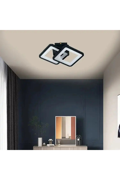 LED CONCEPT LED chandelier with three types of light, remote control, adjustable intensity, 52W, 33x22x10cm