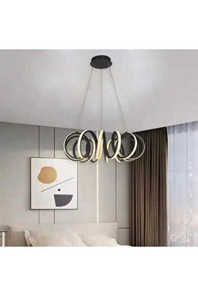 LED CONCEPT LED chandelier with three types of light, remote control, adjustable intensity, 62W, 60x60x100cm