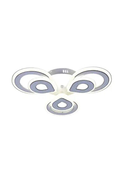 LED CONCEPT Smart LED chandelier with remote control and three types of light, round, 120W, dimmable, 51x51x8cm
