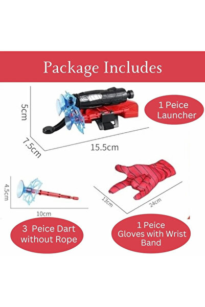 Primo Plus Ultimate Spiderman Gloves With Disc Launcher