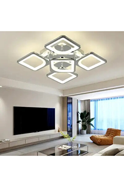 LED CONCEPT LED chandelier with three types of light, remote control, adjustable intensity, 120W, 40x40x15cm