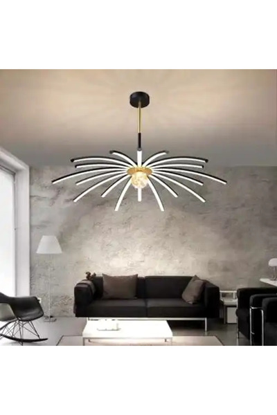 LED CONCEPT LED chandelier with three types of light, remote control, adjustable intensity, 224W, 90x90x70cm