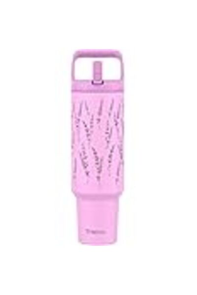 Tronco 50 oz Stainless Steel Tumbler with Flip Straw, Vacuum Insulated Water Bottle with Top Handle,