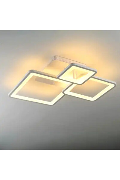 LED CONCEPT LED chandelier with three types of light, remote control, adjustable intensity, 61W, 53x51x12cm