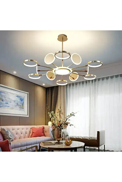 LED CONCEPT LED chandelier with three types of light, remote control, adjustable intensity, 143W, 120x120x38cm