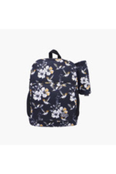 Roco 16-inch Printed Backpack with Adjustable Straps and Pencil Case by - 43×...