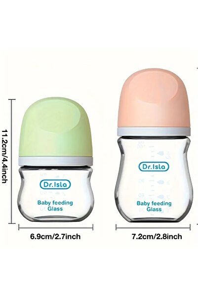 Generic Baby milk bottle 90Ml/160Ml Bottle, Ideal Glass Bottle for Sturdy, Secure and Convenient for Feeding