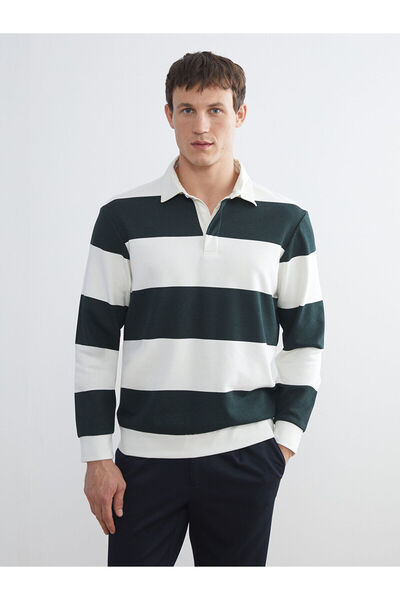 LC Waikiki Özmarka Yeni Sezon Polo Yaka Erkek Sweatshirt