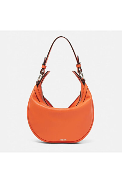 Versace MEDIUM REPEAT HOBO - SMOOTH LEATHER - BROWN