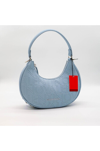 Valentino GEANTĂ SHELBY DIN PIELE - ALBASTRU DESCHIS