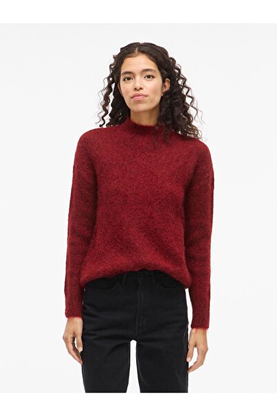 VILA Strickpullover VIBENNU Stehkragen