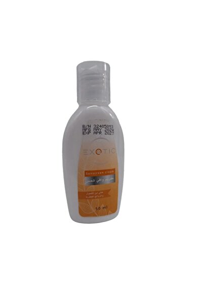 Exotic كريم واقي شمس خالي من الكحول و العطور من اكزوتيك
