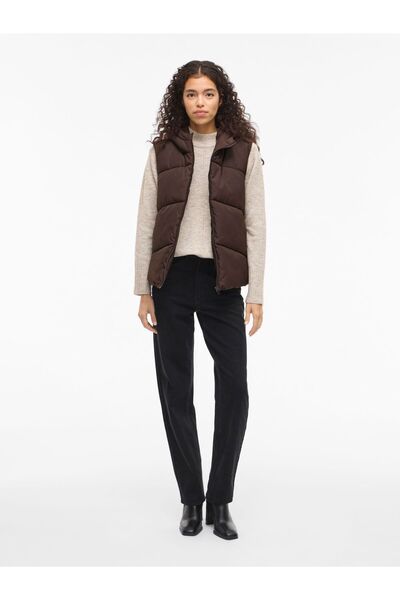 VILA Weste Kapuzen Puffer