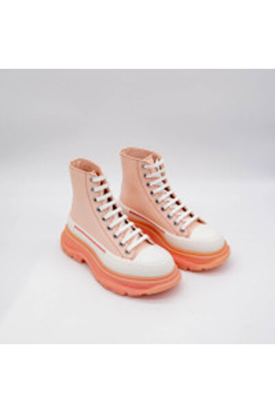 ALEXANDER MCQUEEN Light Pink Women's Ankle Boot