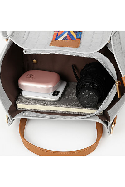 Generic Women’s PU Leather Handbag Set – Designer Tote Satchel Shoulder Bag with 3 Pouches