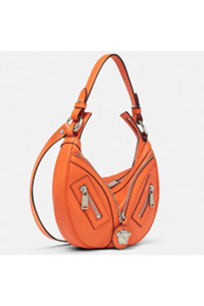 Versace MEDIUM REPEAT HOBO - SMOOTH LEATHER - BROWN