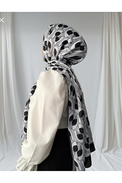 MODA Mineleşarp Geometric Patterned Soft Shawl