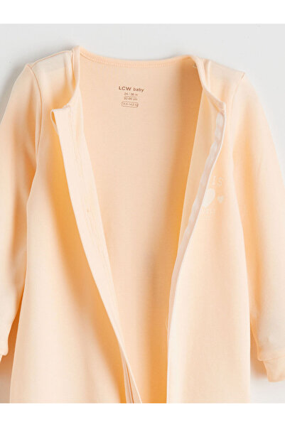 LC Waikiki Pink Crew Neck Baby Girl Romper