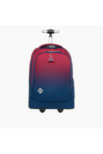 zmzm Girls' Trolley Bag 8-13 Years with Retractable Handle and Abstract Design by Saint Right