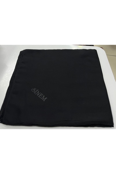 Gül Eşarp Sinem tikişli tülbent yazma siyah