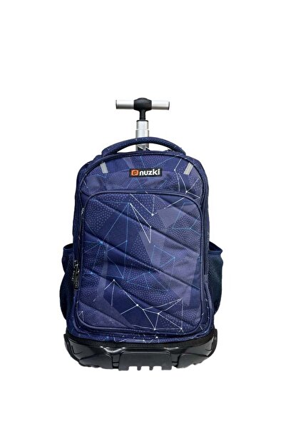 nuzki Trolley School Bag for Students – Multi-Functional 18-Inch Backpack with Wheels