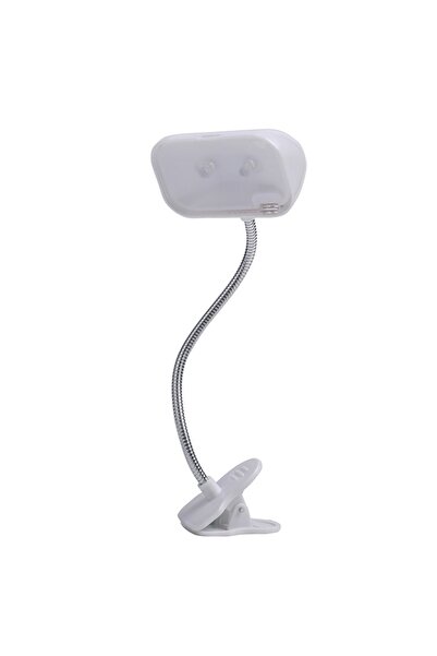 Lawazim Clip LED Light - 3 Piece Flexible Neck Reading Study Desk Lamp with Strong Clamp