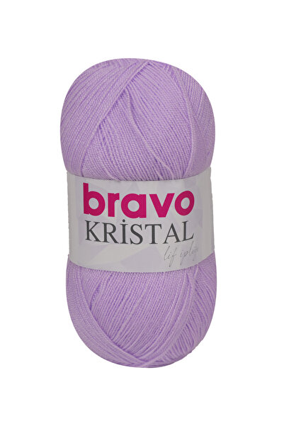 Bravo Κρυστάλλινο Κορδόνι 100 Γραμμάρια 470 Μέτρα (Κωδικός Χρώματος: 605) Λιλά