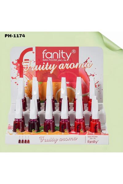 fanity طلاء أظافر أبيض اللون، 24 قطعة