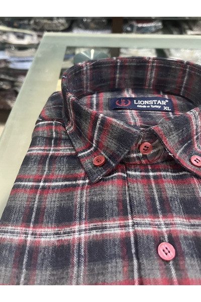 ENRICO MASAROTTI kışlık oduncu çift cepli yün gömlek