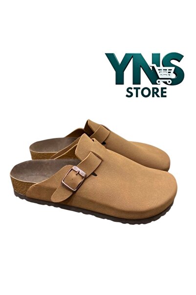 YNS STORE New Season New Model Boston Slippers Unisex Tan Color