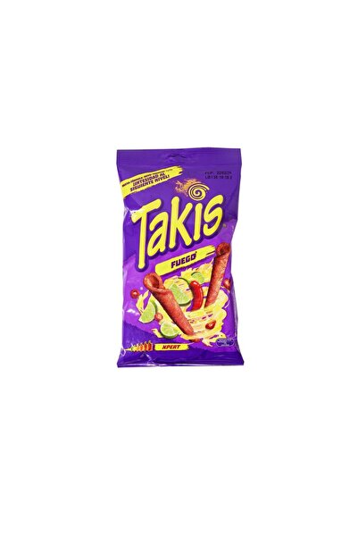 Takis Fuego Kırmızı Acı Biber& Misket Limon Aromalı Cipsi 90G