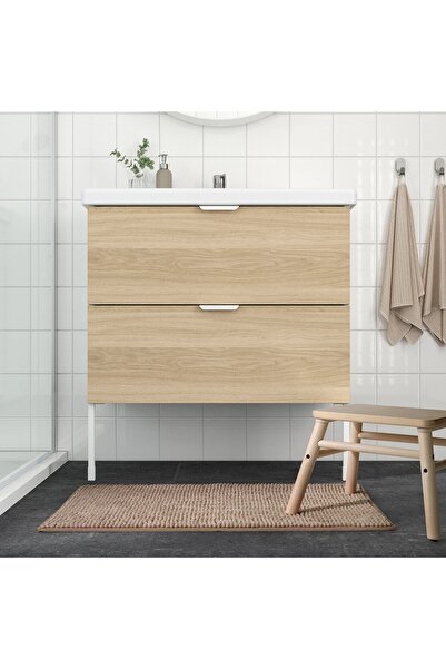 IKEA TOFTBO Bath mat, beige, 50 x 80 cm