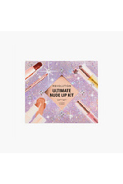 MAKEUP REVOLUTION مجموعة هدايا أحمر الشفاه نود ألتيميت