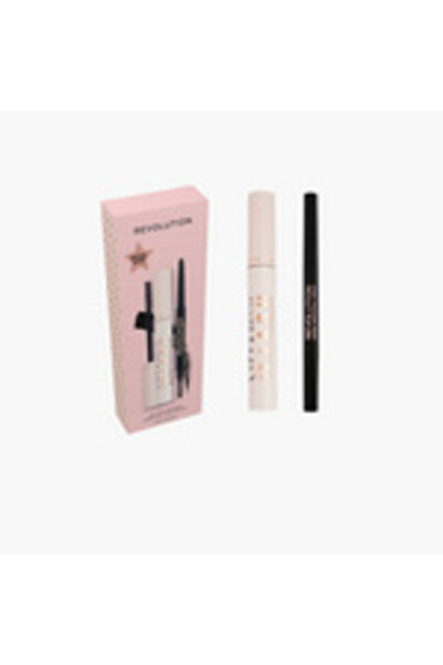 MAKEUP REVOLUTION مجموعة هدايا تحديد الحواجب والماسكارا