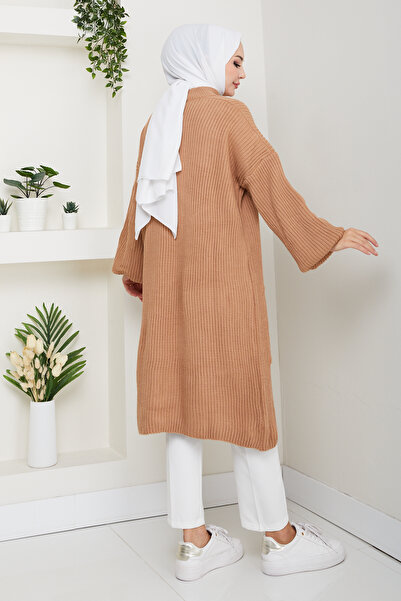 Pamuk Butik Women's Hair Knit Pocketed Knitwear Tunic