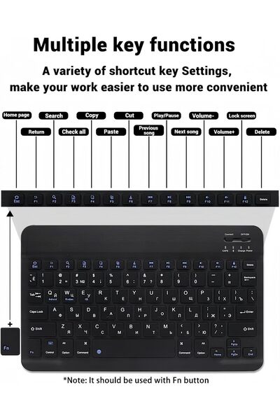 HYX Keyboard Case for Samsung Galaxy Tab A9+ 2023, Bluetooth Wireless Keyboard, Auto Sleep/Wake Smart